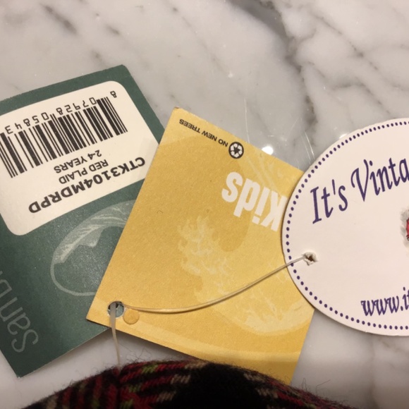 NWT Wool Plaid Newsboy Hat - Picture 5 of 5